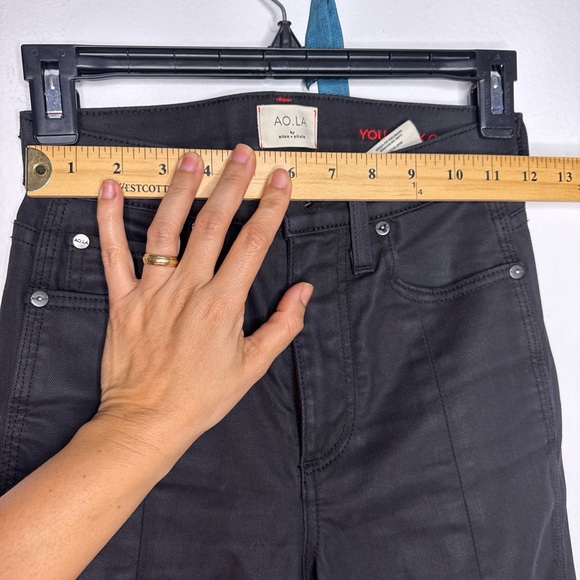 Alice + Olivia Black Cosmic Jeans AO.LA Sz 24 Used - Picture 12 of 12